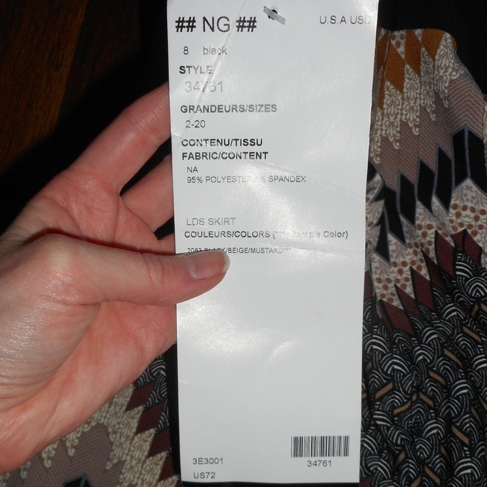 NWT Joseph Ribkoff knit skirt, US 8 - Picture 7 of 8